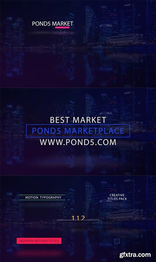 Pond5 - 112 Titles Animation Pack - 095027406