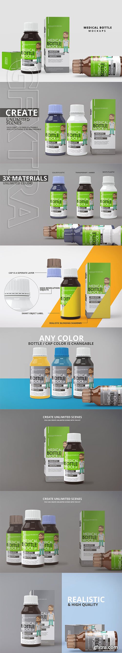 CreativeMarket - Medicine Bottle Mockup 2877153