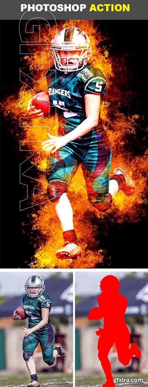 GraphicRiver - Fire Photoshop Action 22702476