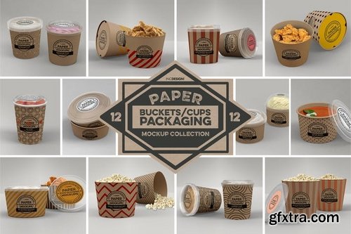 Paper Food Packaging Mockups Vol12