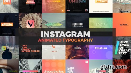 Videohive Instagram Animated Typography 22535758