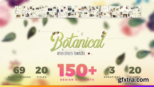 Videohive Botanical Slideshow - Wedding, Love Story, Family Album 22525749