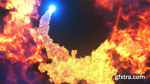 Videohive Fire Explosion Logo Reveal II 12493184