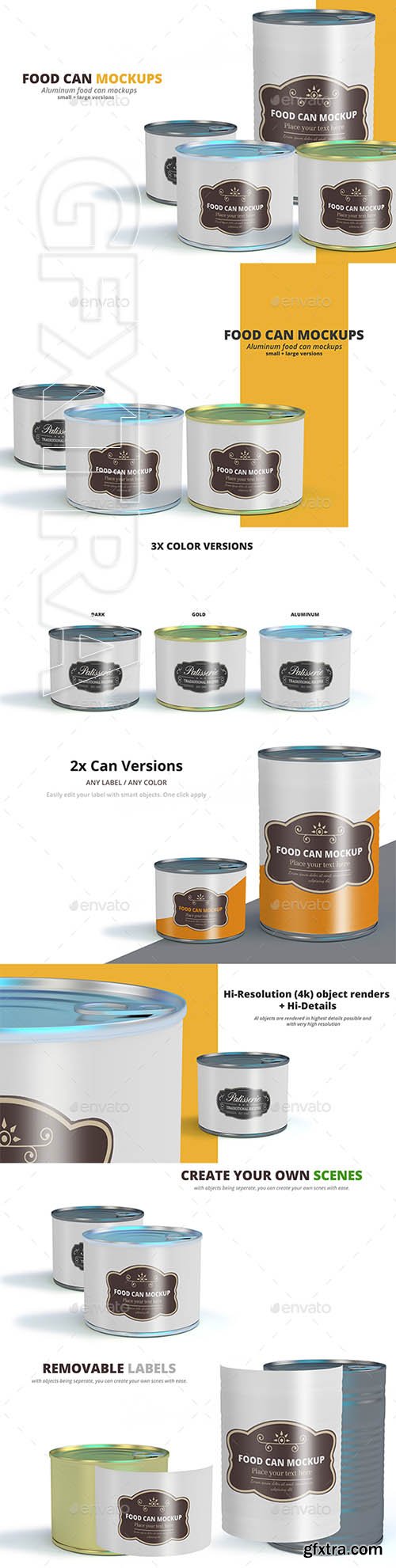 GraphicRiver - Food Can Mockups 22544977