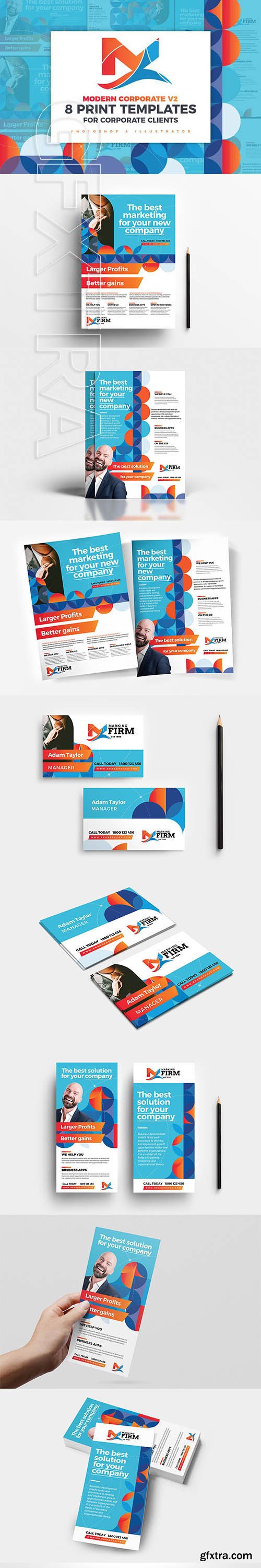 CreativeMarket - Modern Corporate Templates Pack v2 2961672