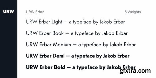 URW Erbar Font Family - 7 Fonts