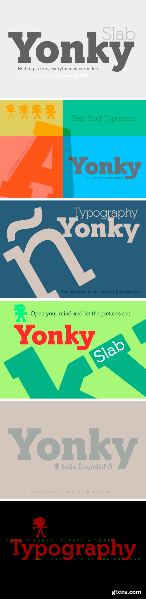 Yonky Slab Font Family