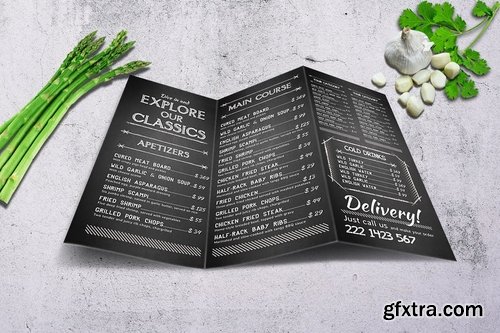 Odyssey A4 Trifold Menu