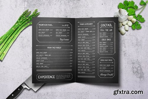 The Odyssey A4 Bifold Menu