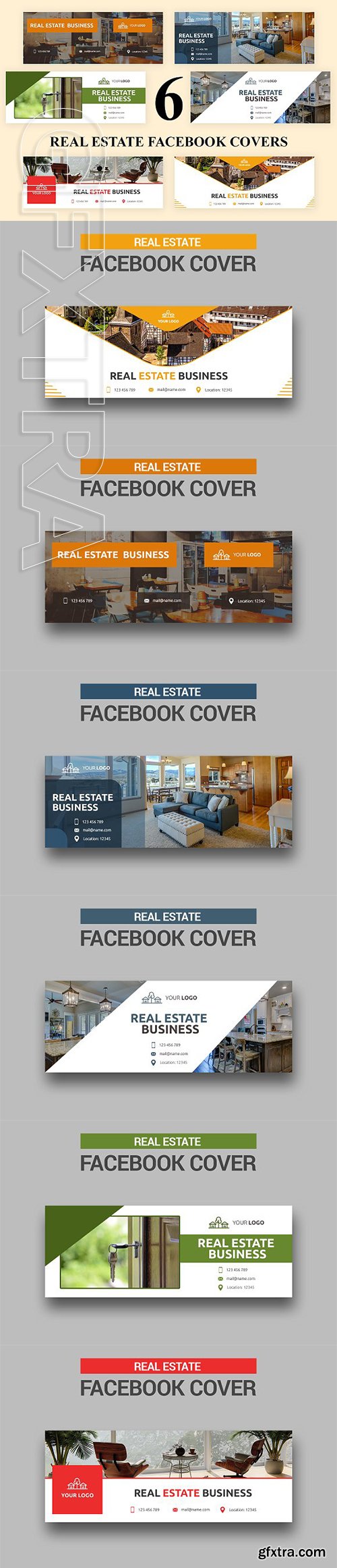 CreativeMarket - Real Estate Facebook Covers - SK 3035501