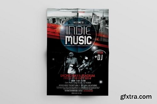 Indie Fest music Flyer Template