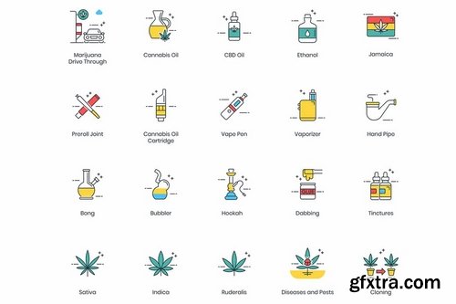 84 Marijuana Icons