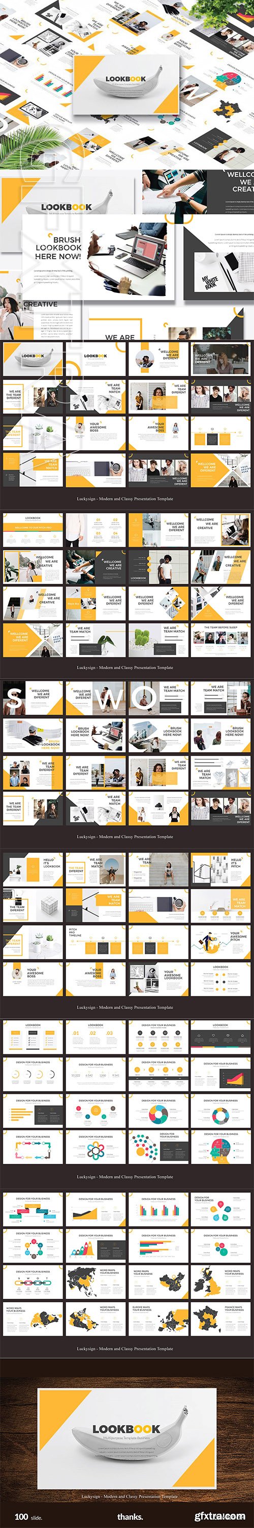 CreativeMarket - LOOKBOOK Presentation Template 3033887