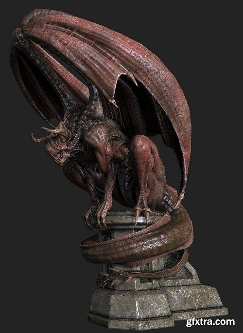Nightgaunt Statue 3D Model