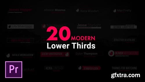 Videohive - Modern Lower Thirds For Premiere Pro - 21952287