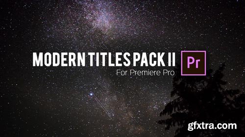 Videohive - Modern Titles Pack II for Premiere Pro - 22450182