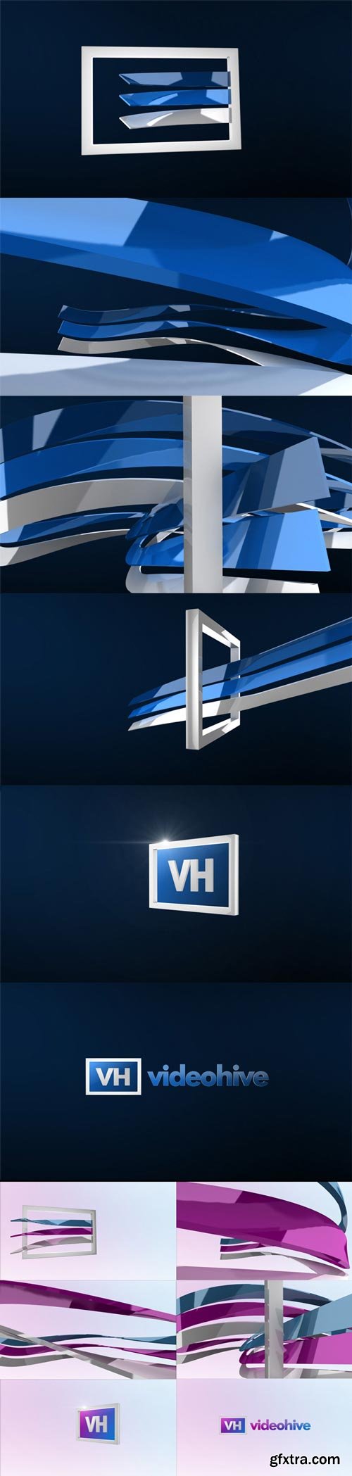 Videohive - Logo 3D Ribbons - 4883665