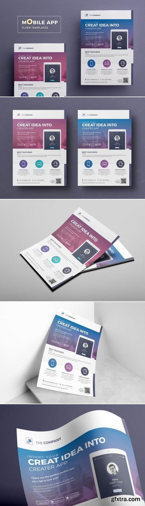 Mobile App Flyer Templates