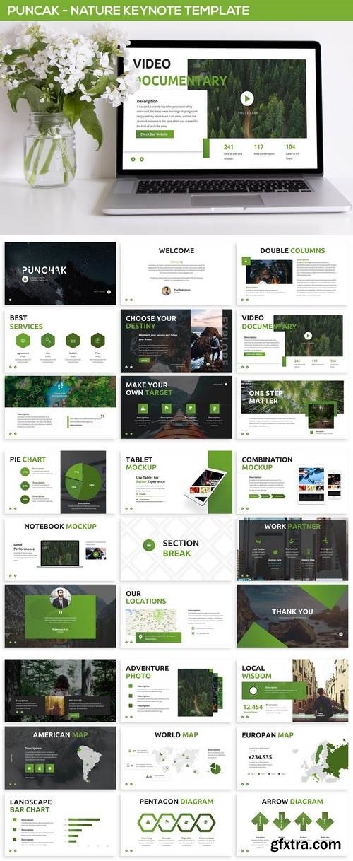 Puncak - Nature Keynote Template