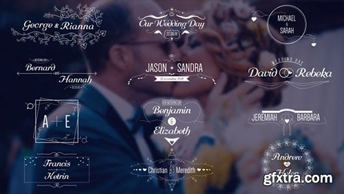 Wedding Titles 4k - After Effects 127309