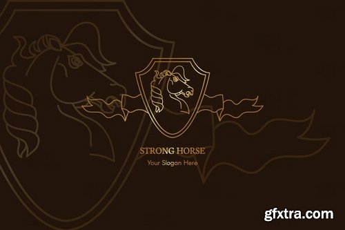 Strong Horse Logo Template