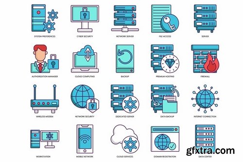 100 Web Hosting Icons