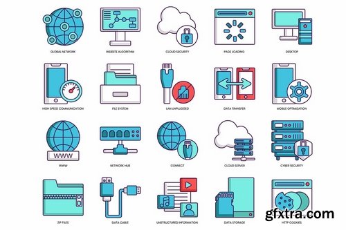 100 Web Hosting Icons