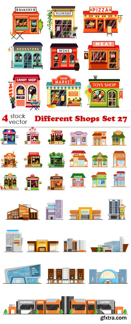 Vectors - Different Shops Set 27