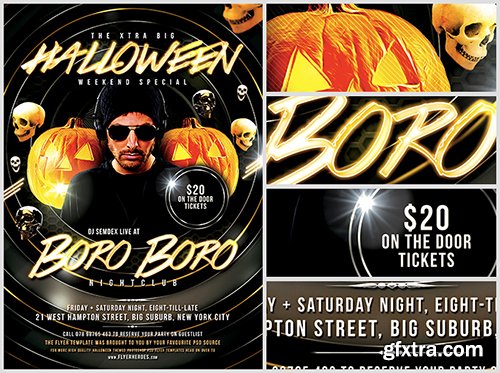 Halloween DJ Flyer Template 7.15