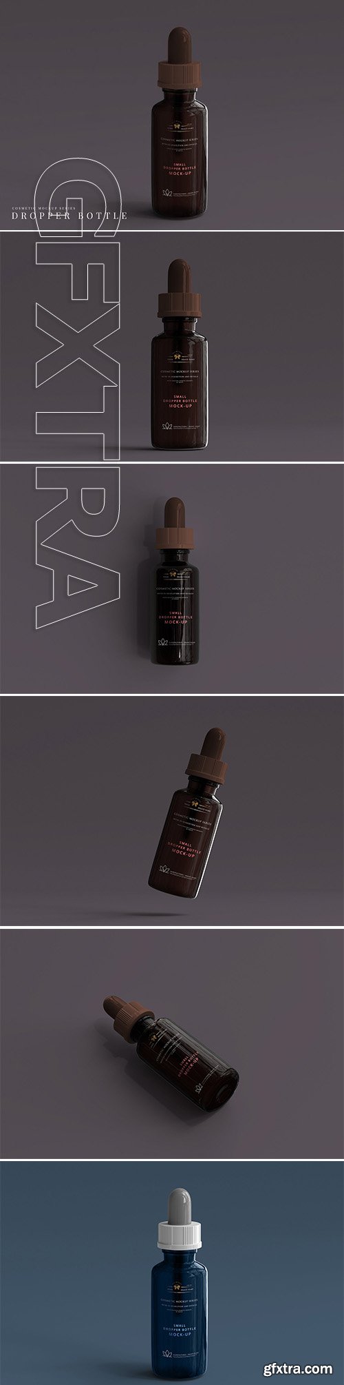 CreativeMarket - Amber Dropper Bottle Mockup 3069978