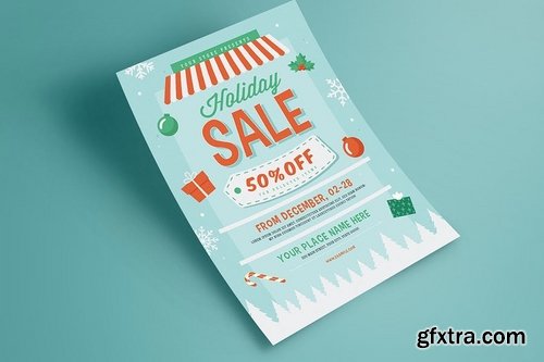 Holiday Christmas Sale Flyer