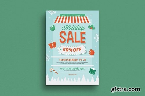 Holiday Christmas Sale Flyer