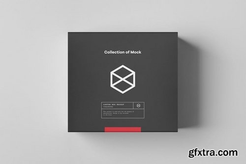 Carton Box Mockup 95x85x42 & Wrapper