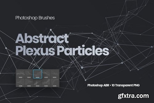 Abstract Plexus Particles Photoshop Brushes