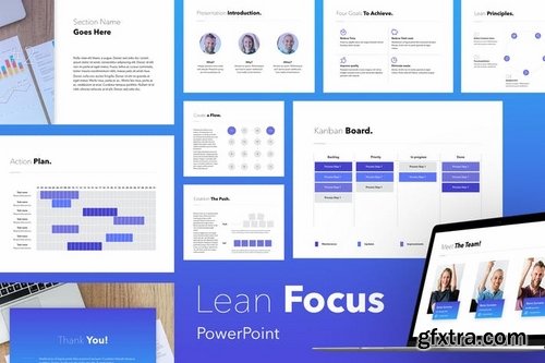 Lean Focus PowerPoint and Keynote Templates