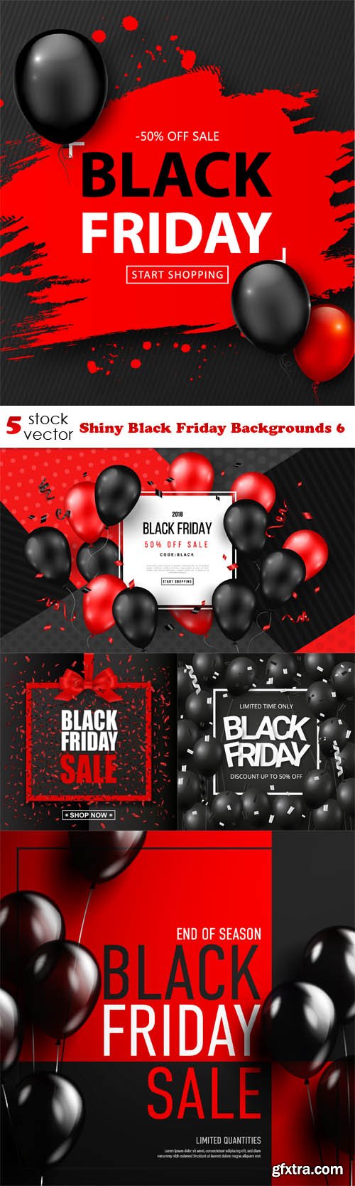 Vectors - Shiny Black Friday Backgrounds 6