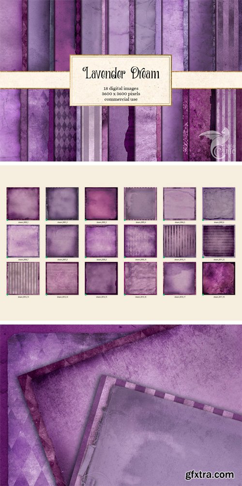 Designbundles - Lavender Dream Textures 137167