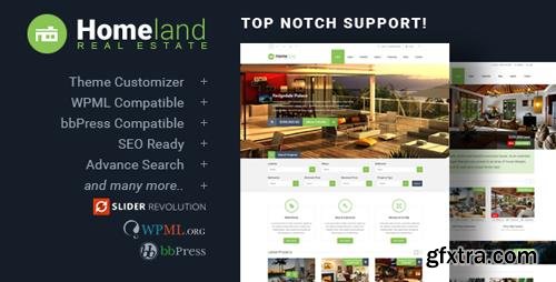 ThemeForest - Homeland v3.2.5 - Responsive Real Estate Theme for WordPress - 6518965