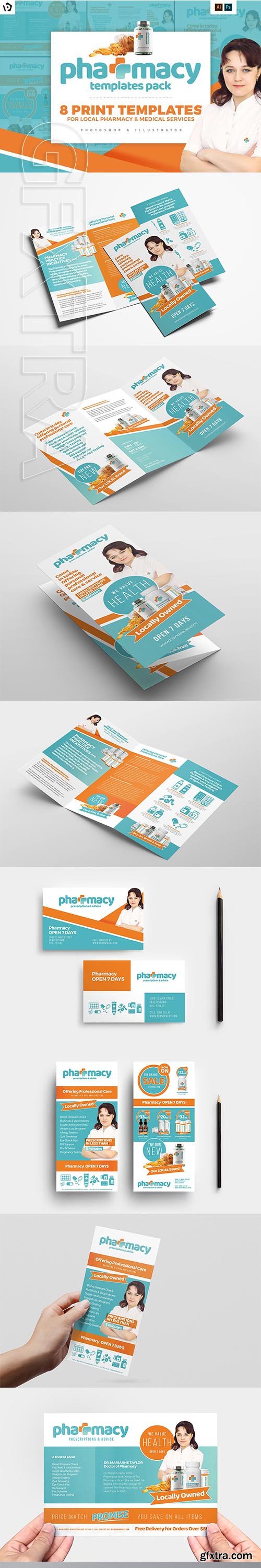 CreativeMarket - Pharmacy Templates Pack 1883047