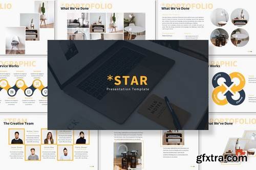 Star - Powerpoint, Keynote, Google Sliders Templates