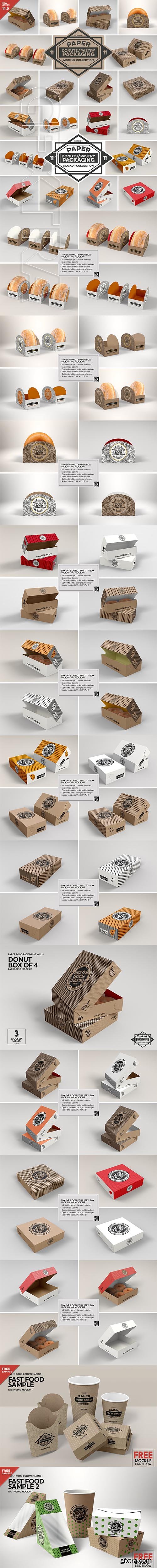 CreativeMarket - VOL.11 Food Box Packaging Mockups 2918568