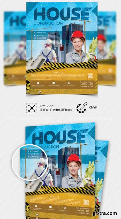 House Construction V1 2018 PSD Flyer Template