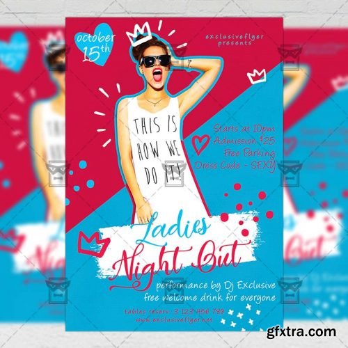 Ladies Night Out Flyer - Club A5 Template