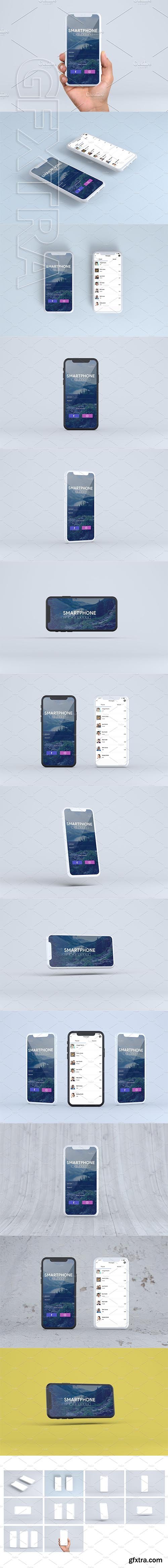 CreativeMarket - Smartphone Mock-Ups Vol 3 3087692