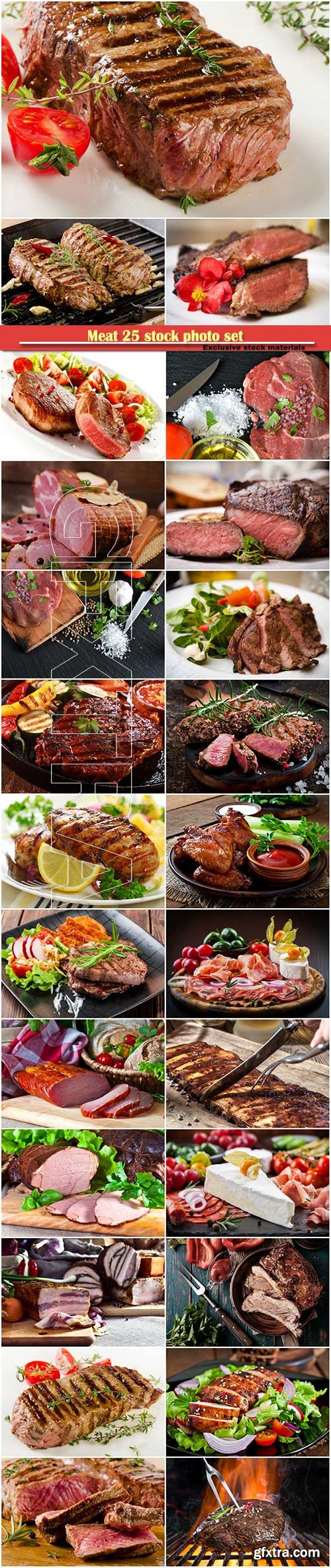 Meat 25 stock photo set # 2