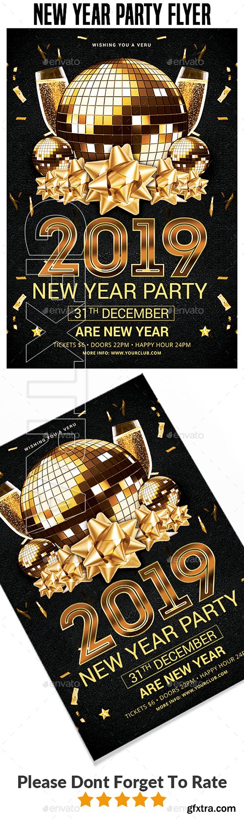 GraphicRiver - 2019 New Year Party Flyer Templates 22717110