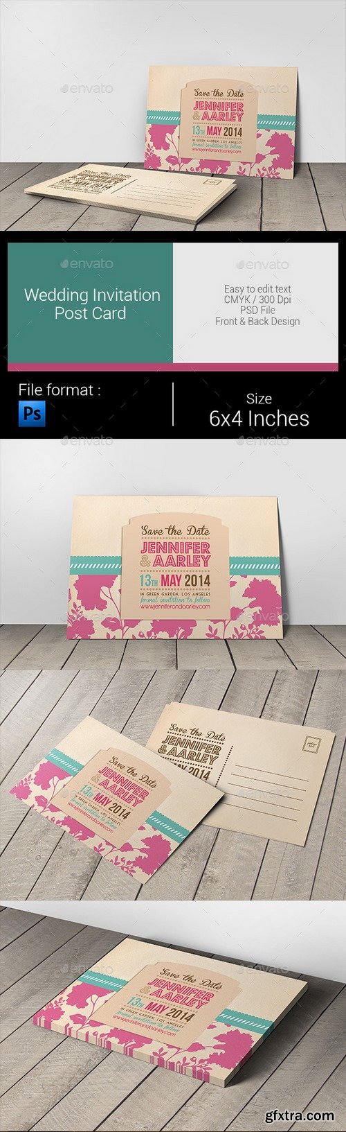 Graphicriver - Wedding Invitation Post Card 6366282