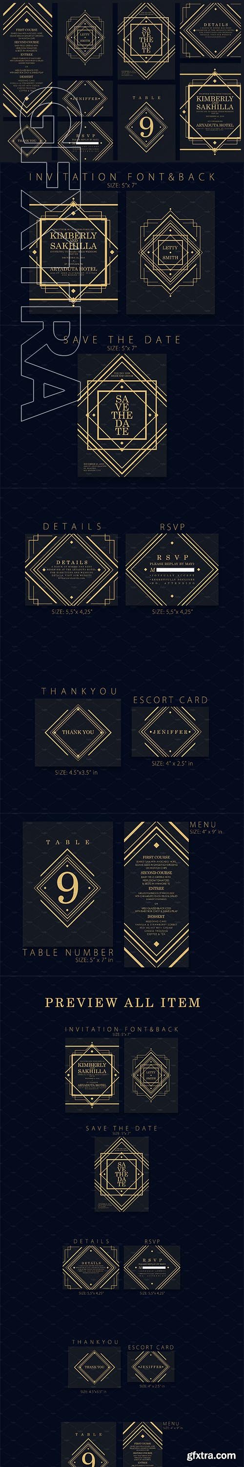 CreativeMarket - Art Deco - Wedding Suite Ac 86 3093322