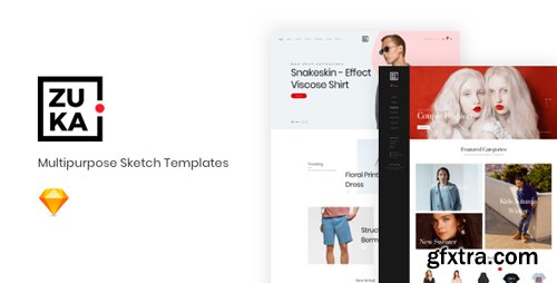 ThemeForest - ZUKA v1.0 - Multipurpose Sketch Templates - 22633775