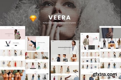 Veera - Multipurpose eCommerce Sketch Templates